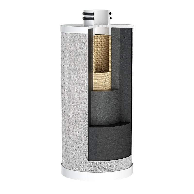 Hansing Replacement Filter Cartridges for Faucet Water Filter, New Version with White Plastic Caps - Image 2